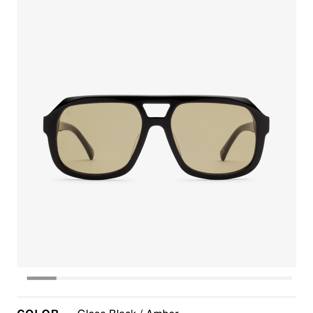 Electric visual Augusta Black and Amber Sunglasses, men or women.